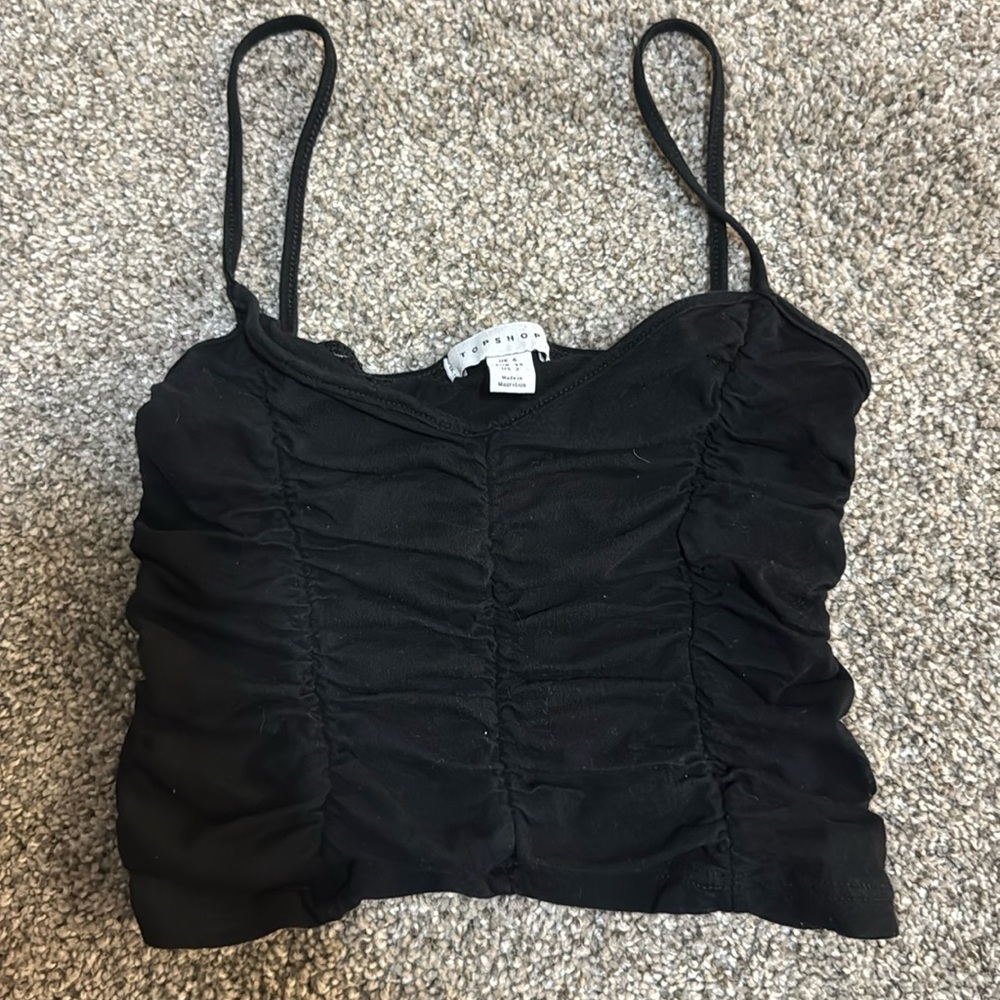 COPY - TopShop Black Cropped Tank Top